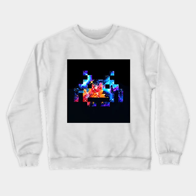 Space Invaders Crewneck Sweatshirt by morse_illustration